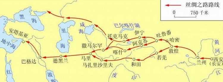 丝绸之路起点与终点（丝绸之路起点与终点是什么）
