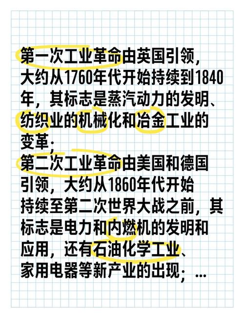 工业革命标志事件（工业革命主要标志）