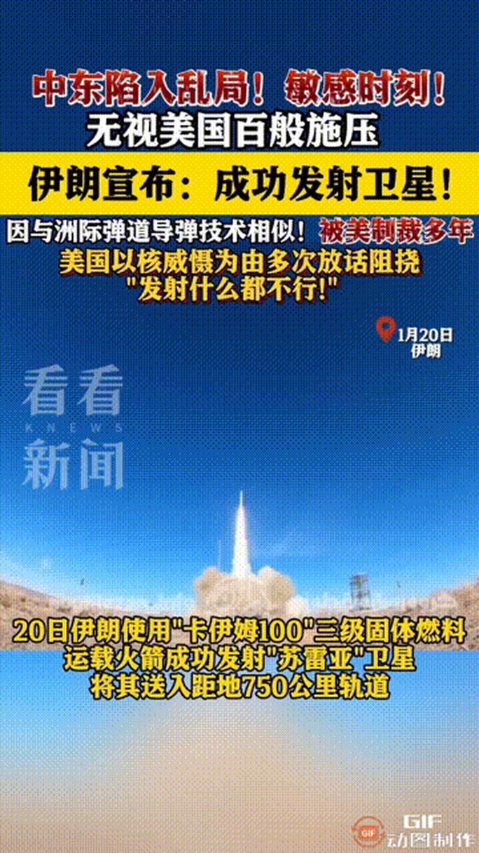 伊朗发射卫星的最新消息(伊朗发射卫星成功意味着什么?)伊朗发射卫星成功意味着什么?