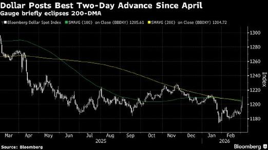 纽约汇市:彭博美元指数收于年内最高水平 受避险需求提振
